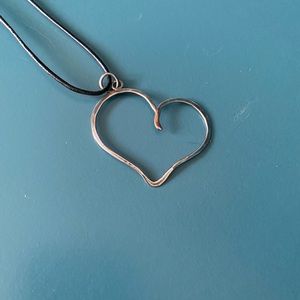 Artisan-crafted Sterling Heart Necklace